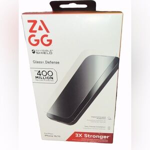 ZAGG InvisibleShield Glass+ Screen Protector for iPhone 16/15 - Clear
New in Box